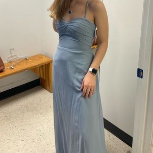 Azazie Dusty Blue Bridesmaid dress!